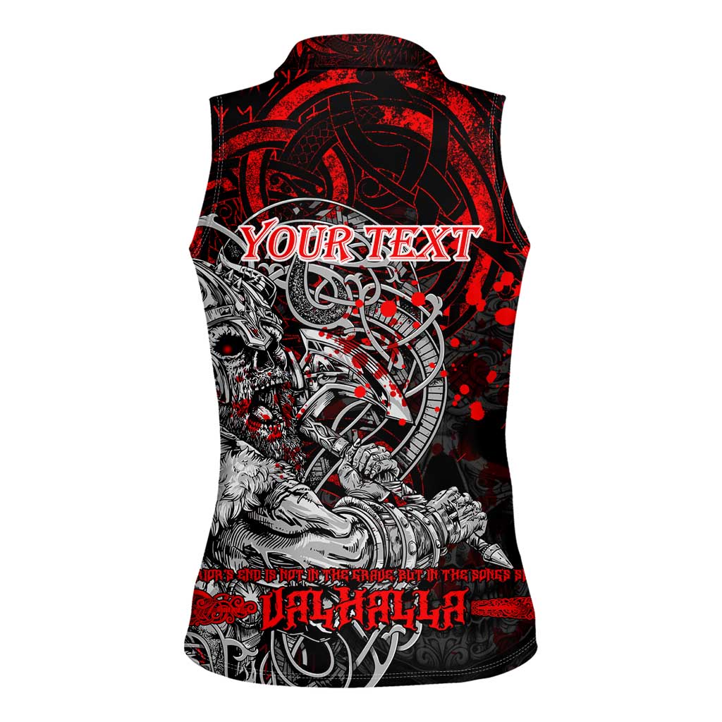 Einherjar Valhalla Women Sleeveless Polo Shirt Viking Warrior Rage Style