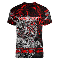 Einherjar Valhalla Women V-Neck T-Shirt Viking Warrior Rage Style