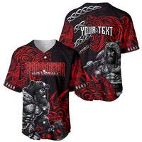 Berserker Bear Warrior Viking Baseball Jersey Tribal Strength and Runic Blood