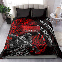 Berserker Bear Warrior Viking Bedding Set Tribal Strength and Runic Blood