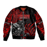 Berserker Bear Warrior Viking Bomber Jacket Tribal Strength and Runic Blood