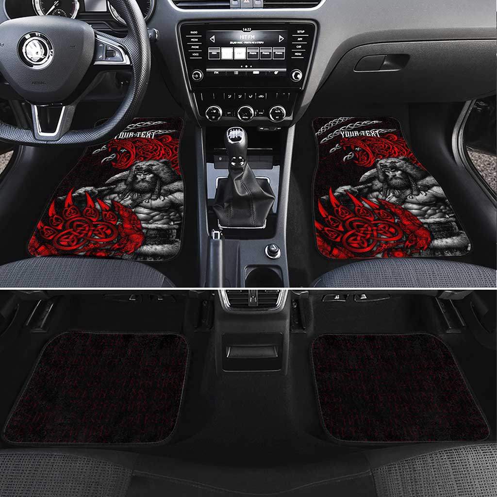 Berserker Bear Warrior Viking Car Mats Tribal Strength and Runic Blood