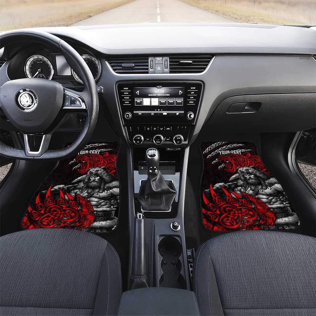 Berserker Bear Warrior Viking Car Mats Tribal Strength and Runic Blood