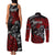 Berserker Bear Warrior Viking Couples Matching Tank Maxi Dress and Long Sleeve Button Shirt Tribal Strength and Runic Blood