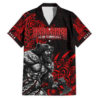 Berserker Bear Warrior Viking Family Matching Mermaid Dress and Hawaiian Shirt Tribal Strength and Runic Blood