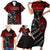 Berserker Bear Warrior Viking Family Matching Short Sleeve Bodycon Dress and Hawaiian Shirt Tribal Strength and Runic Blood