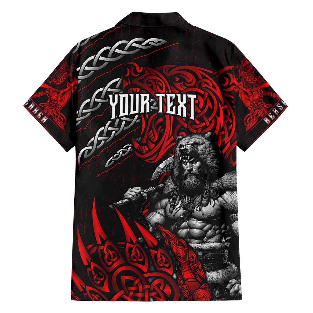Berserker Bear Warrior Viking Family Matching Short Sleeve Bodycon Dress and Hawaiian Shirt Tribal Strength and Runic Blood