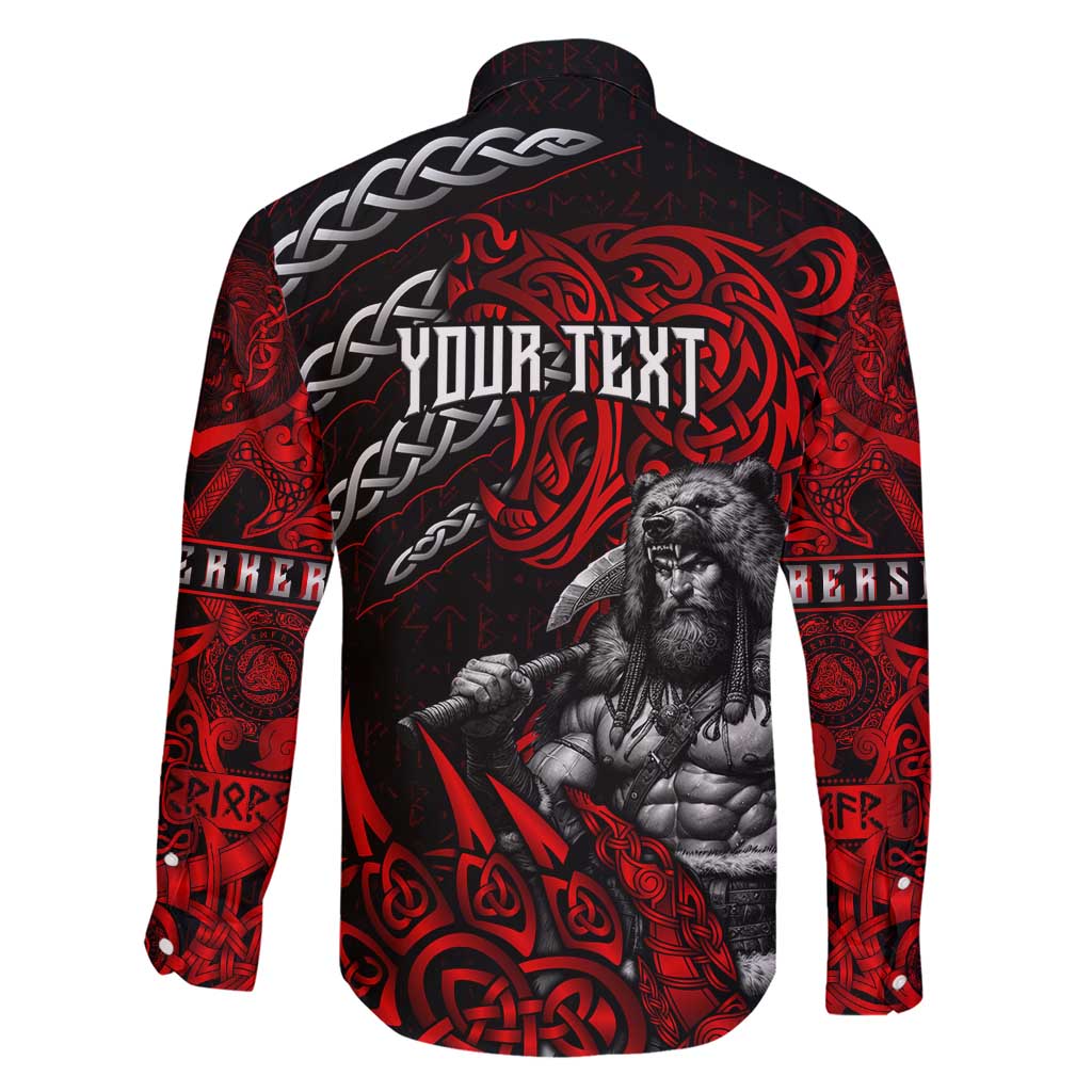 Berserker Bear Warrior Viking Family Matching Short Sleeve Bodycon Dress and Hawaiian Shirt Tribal Strength and Runic Blood