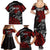 Berserker Bear Warrior Viking Family Matching Summer Maxi Dress and Hawaiian Shirt Tribal Strength and Runic Blood