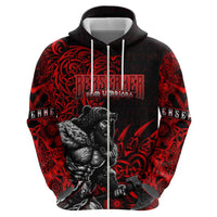 Berserker Bear Warrior Viking Hoodie Tribal Strength and Runic Blood