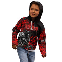Berserker Bear Warrior Viking Kid Hoodie Tribal Strength and Runic Blood