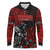 Berserker Bear Warrior Viking Long Sleeve Polo Shirt Tribal Strength and Runic Blood