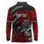 Berserker Bear Warrior Viking Long Sleeve Polo Shirt Tribal Strength and Runic Blood