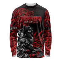 Berserker Bear Warrior Viking Long Sleeve Shirt Tribal Strength and Runic Blood