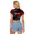 Berserker Bear Warrior Viking Raglan Cropped T Shirt Tribal Strength and Runic Blood