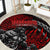 Berserker Bear Warrior Viking Round Carpet Tribal Strength and Runic Blood