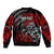 Berserker Bear Warrior Viking Sleeve Zip Bomber Jacket Tribal Strength and Runic Blood