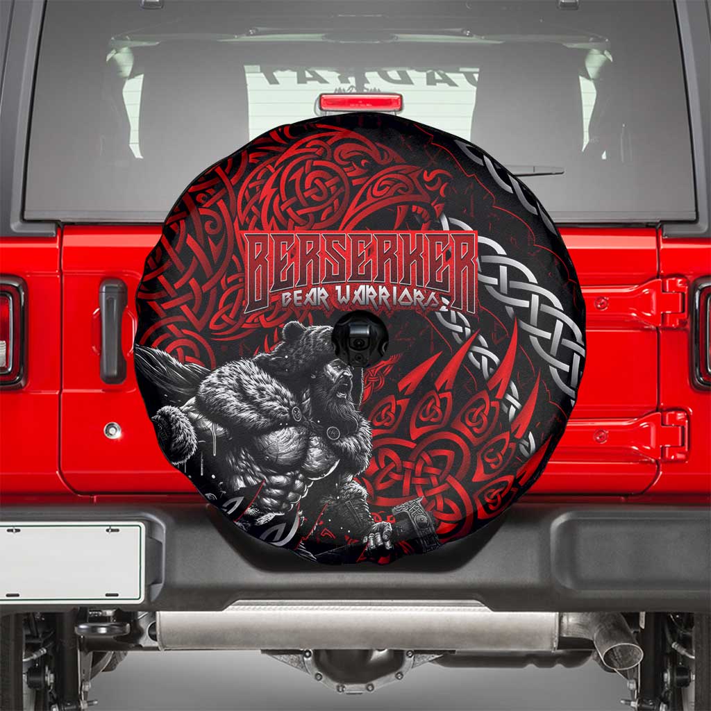 Berserker Bear Warrior Viking Spare Tire Cover Tribal Strength and Runic Blood
