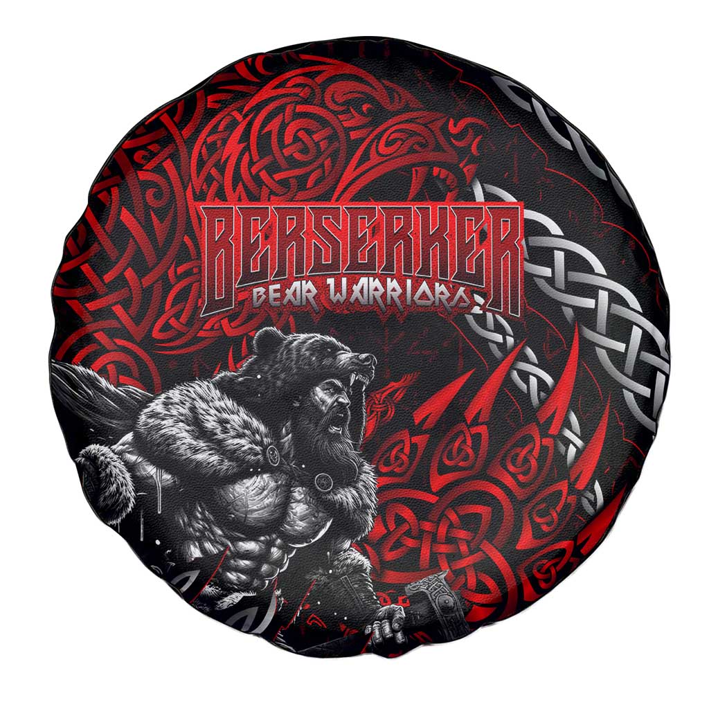 Berserker Bear Warrior Viking Spare Tire Cover Tribal Strength and Runic Blood