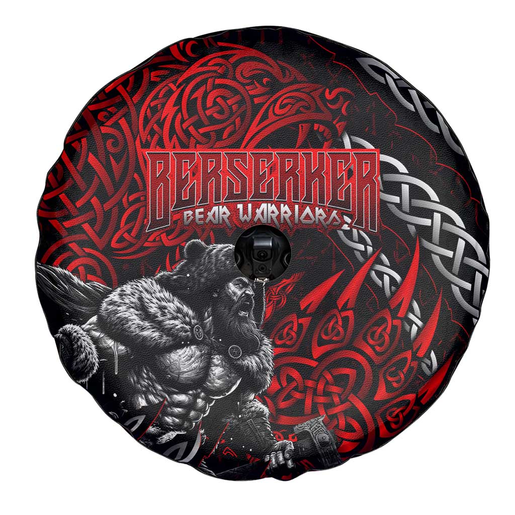 Berserker Bear Warrior Viking Spare Tire Cover Tribal Strength and Runic Blood