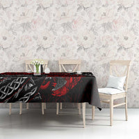 Berserker Bear Warrior Viking Tablecloth Tribal Strength and Runic Blood