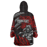 Berserker Bear Warrior Viking Wearable Blanket Hoodie Tribal Strength and Runic Blood