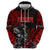 Berserker Bear Warrior Viking Zip Hoodie Tribal Strength and Runic Blood