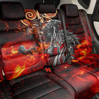 Ulfhednar Wofl Warrior Viking Back Car Seat Cover Runes Norse Mythology Fire