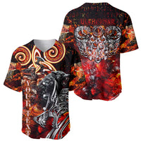 Ulfhednar Wofl Warrior Viking Baseball Jersey Runes Norse Mythology Fire