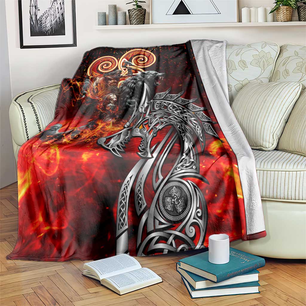 Ulfhednar Wofl Warrior Viking Blanket Runes Norse Mythology Fire