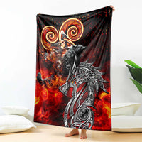 Ulfhednar Wofl Warrior Viking Blanket Runes Norse Mythology Fire