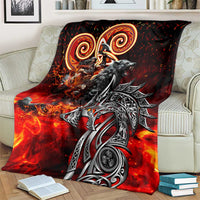 Ulfhednar Wofl Warrior Viking Blanket Runes Norse Mythology Fire