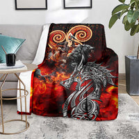 Ulfhednar Wofl Warrior Viking Blanket Runes Norse Mythology Fire