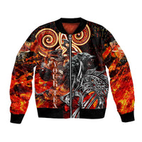 Ulfhednar Wofl Warrior Viking Bomber Jacket Runes Norse Mythology Fire