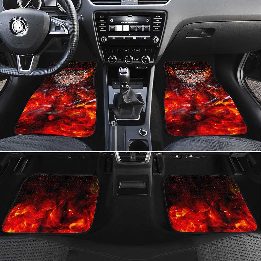 Ulfhednar Wofl Warrior Viking Car Mats Runes Norse Mythology Fire