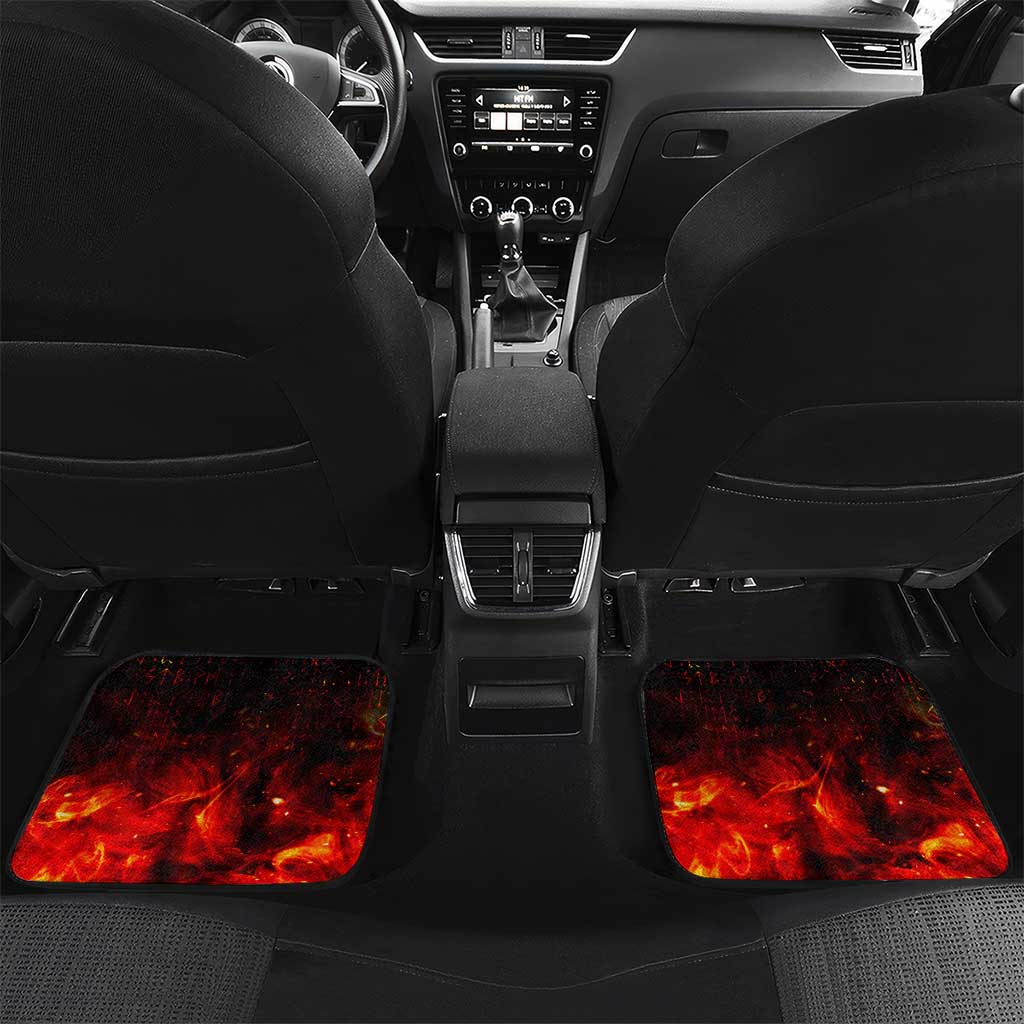 Ulfhednar Wofl Warrior Viking Car Mats Runes Norse Mythology Fire