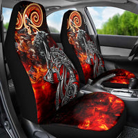 Ulfhednar Wofl Warrior Viking Car Seat Cover Runes Norse Mythology Fire