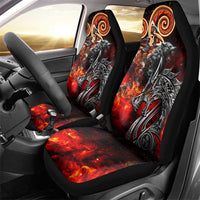 Ulfhednar Wofl Warrior Viking Car Seat Cover Runes Norse Mythology Fire