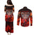 Ulfhednar Wofl Warrior Viking Couples Matching Puletasi and Long Sleeve Button Shirt Runes Norse Mythology Fire