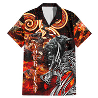 Ulfhednar Wofl Warrior Viking Family Matching Mermaid Dress and Hawaiian Shirt Runes Norse Mythology Fire