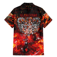 Ulfhednar Wofl Warrior Viking Family Matching Mermaid Dress and Hawaiian Shirt Runes Norse Mythology Fire