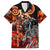 Ulfhednar Wofl Warrior Viking Family Matching Off The Shoulder Long Sleeve Dress and Hawaiian Shirt Runes Norse Mythology Fire