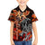 Ulfhednar Wofl Warrior Viking Family Matching Off The Shoulder Long Sleeve Dress and Hawaiian Shirt Runes Norse Mythology Fire