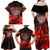 Ulfhednar Wofl Warrior Viking Family Matching Off Shoulder Maxi Dress and Hawaiian Shirt Runes Norse Mythology Fire