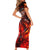 Ulfhednar Wofl Warrior Viking Family Matching Short Sleeve Bodycon Dress and Hawaiian Shirt Runes Norse Mythology Fire