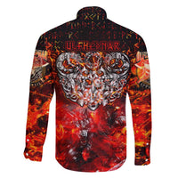 Ulfhednar Wofl Warrior Viking Family Matching Summer Maxi Dress and Hawaiian Shirt Runes Norse Mythology Fire