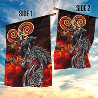 Ulfhednar Wofl Warrior Viking Garden Flag Runes Norse Mythology Fire