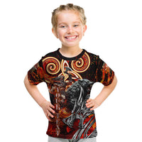 Ulfhednar Wofl Warrior Viking Kid T Shirt Runes Norse Mythology Fire