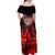 Ulfhednar Wofl Warrior Viking Off Shoulder Maxi Dress Runes Norse Mythology Fire