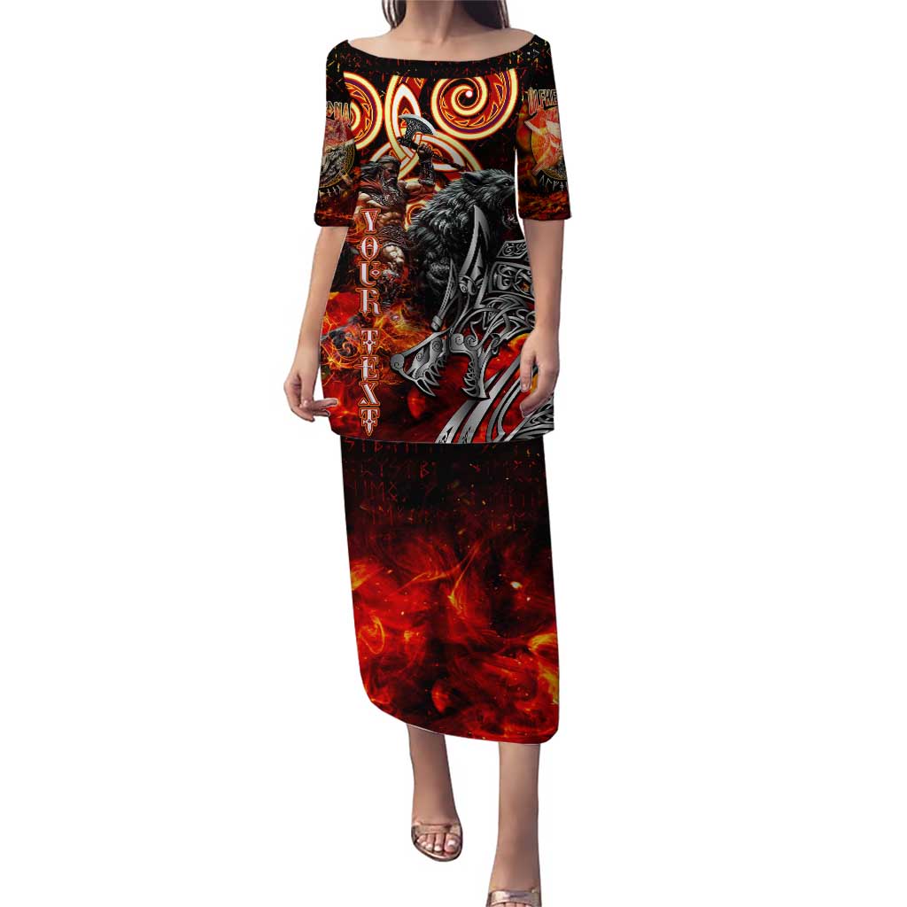 Ulfhednar Wofl Warrior Viking Puletasi Runes Norse Mythology Fire